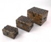 SH2320 - Wood / Iron Box Set of 3